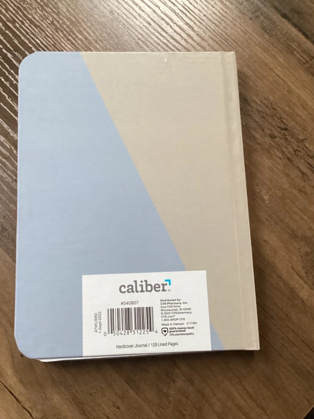 Caliber Hardcover journal with 120 lined pages New